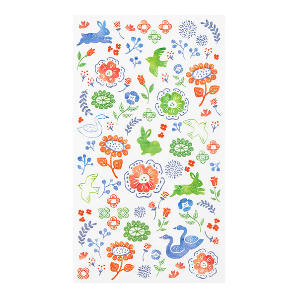 Midori Transfer Stickers for Journaling - Scandinavian Textiles