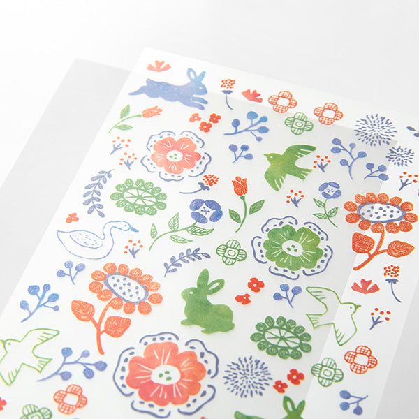 Midori Transfer Stickers for Journaling - Scandinavian Textiles