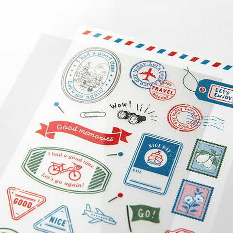 Midori Transfer Stickers for Journaling - Stamps