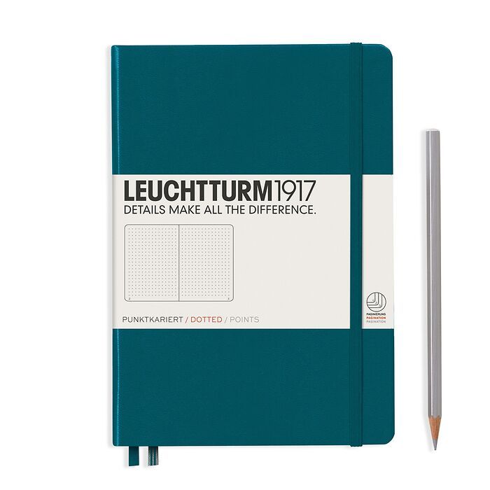 Leuchtturm1917 Medium (A5) Notebook, 251 pages, Dotted, Aquamarine