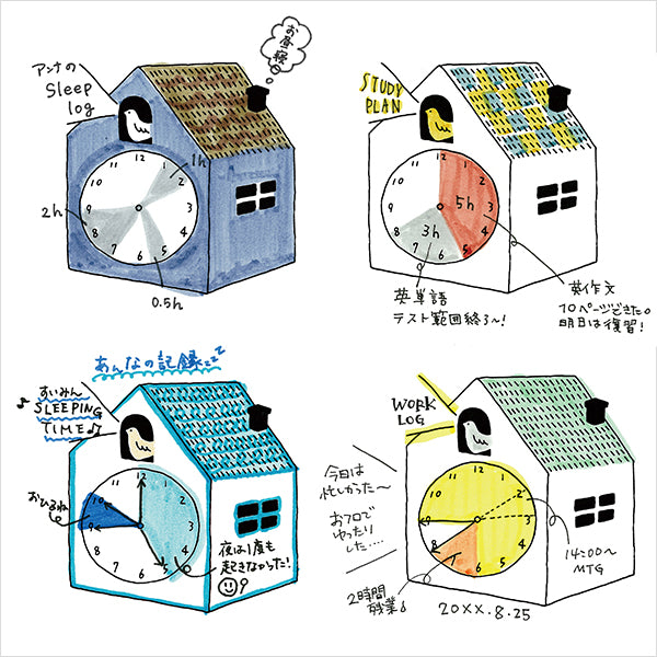 Midori Paintable Half-Size Block Stamp Today's Topics