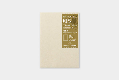 Passport Size Refill - Lightweight Paper - 005