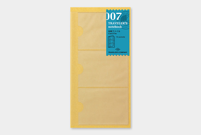 TRAVELER's Regular Size Refill - Card File - 007