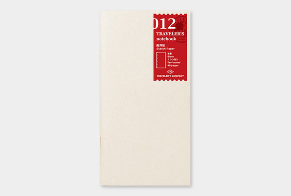 Travelers Notebook Regular Size Refill 012 Sketch Notebook