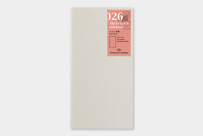 TRAVELER'S Regular Size Refill - Dot Grid - 026