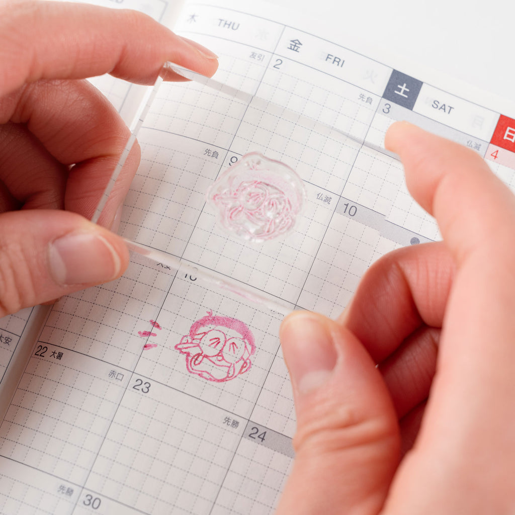 Hobonichi Doraemon's Clear Stamp (How is your day?) Yoseka Stationery