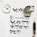 Yohand Studio Washi Tape - Hair Story